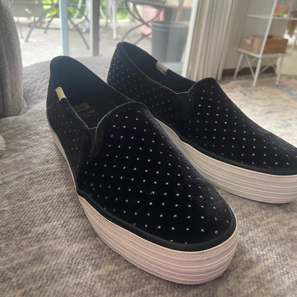 Kate spade platform slip on shoes